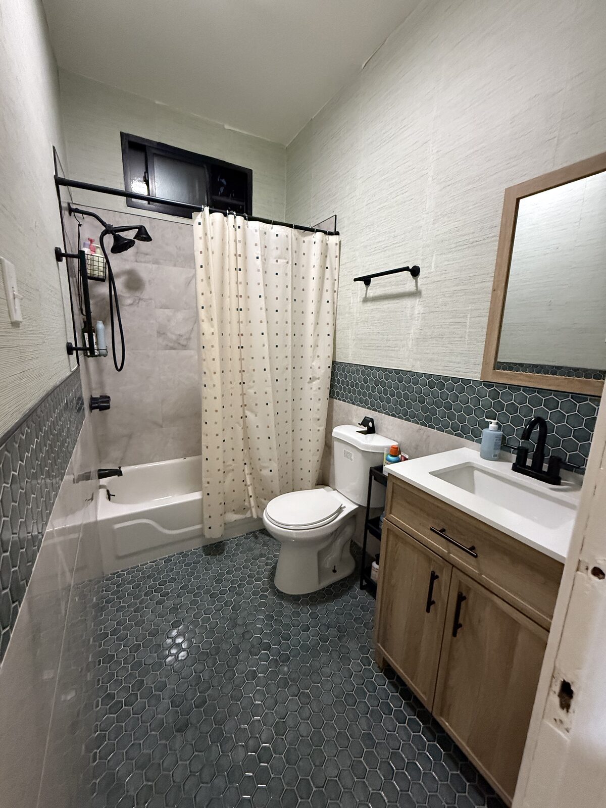 Unit A bathroom after renovation