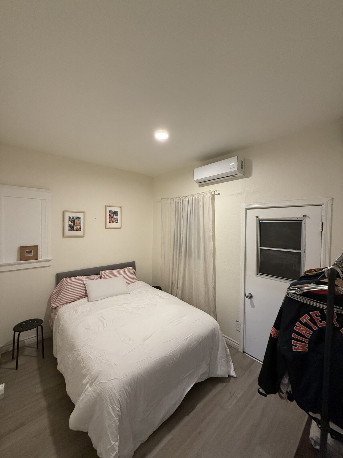 Unit A bedroom after renovation