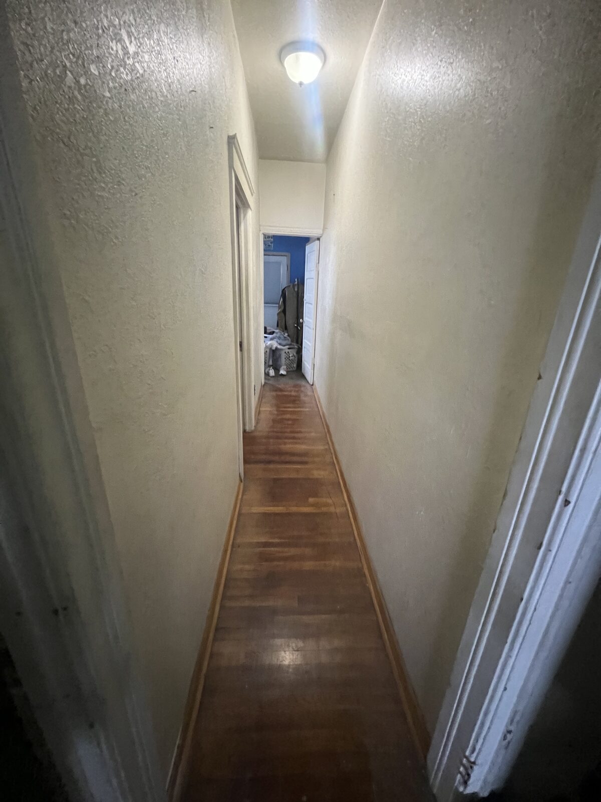 Unit A hallway, current condition